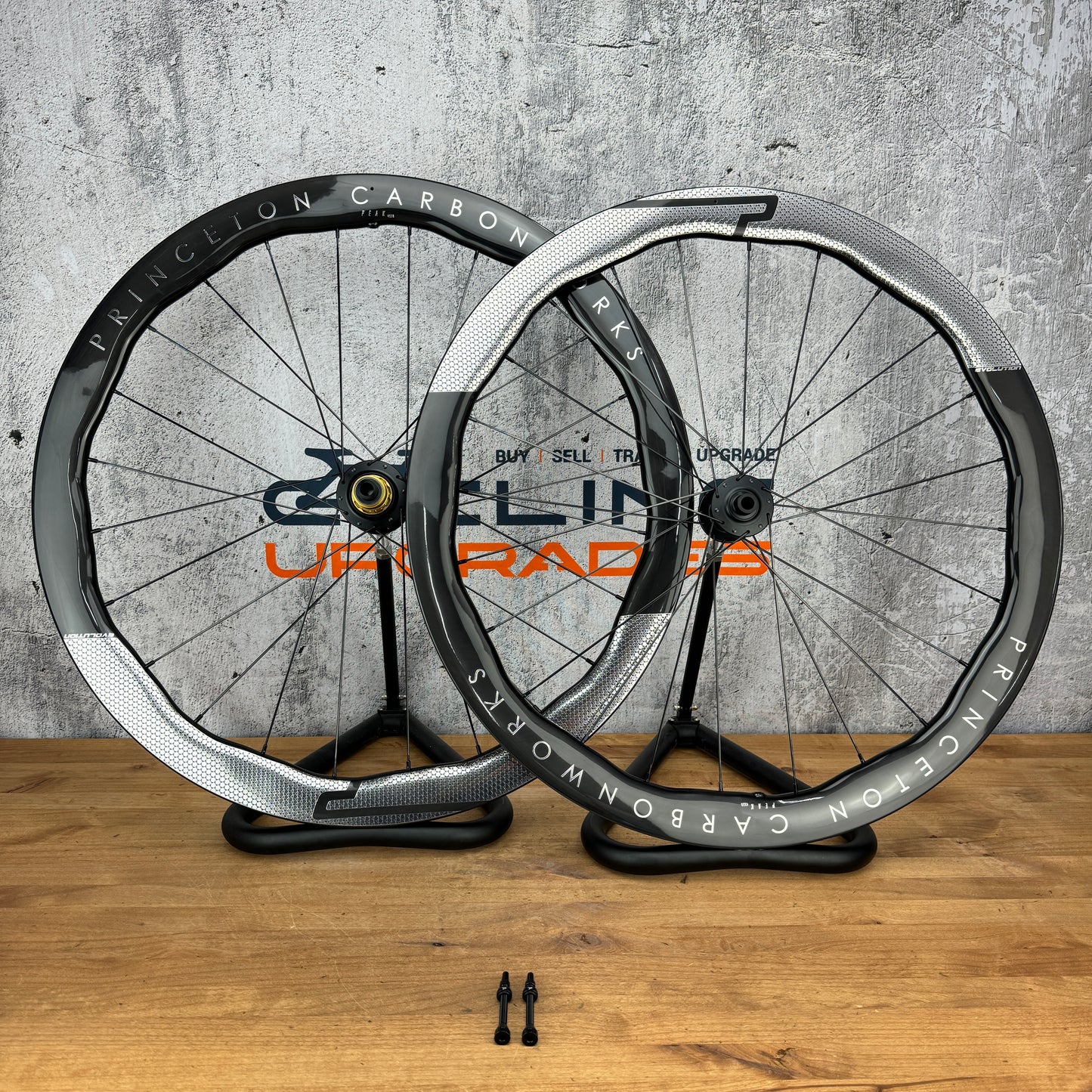 New! Princeton CarbonWorks Peak 4550 EVO Chrome Tactic TR02 Disc Brake Wheelset
