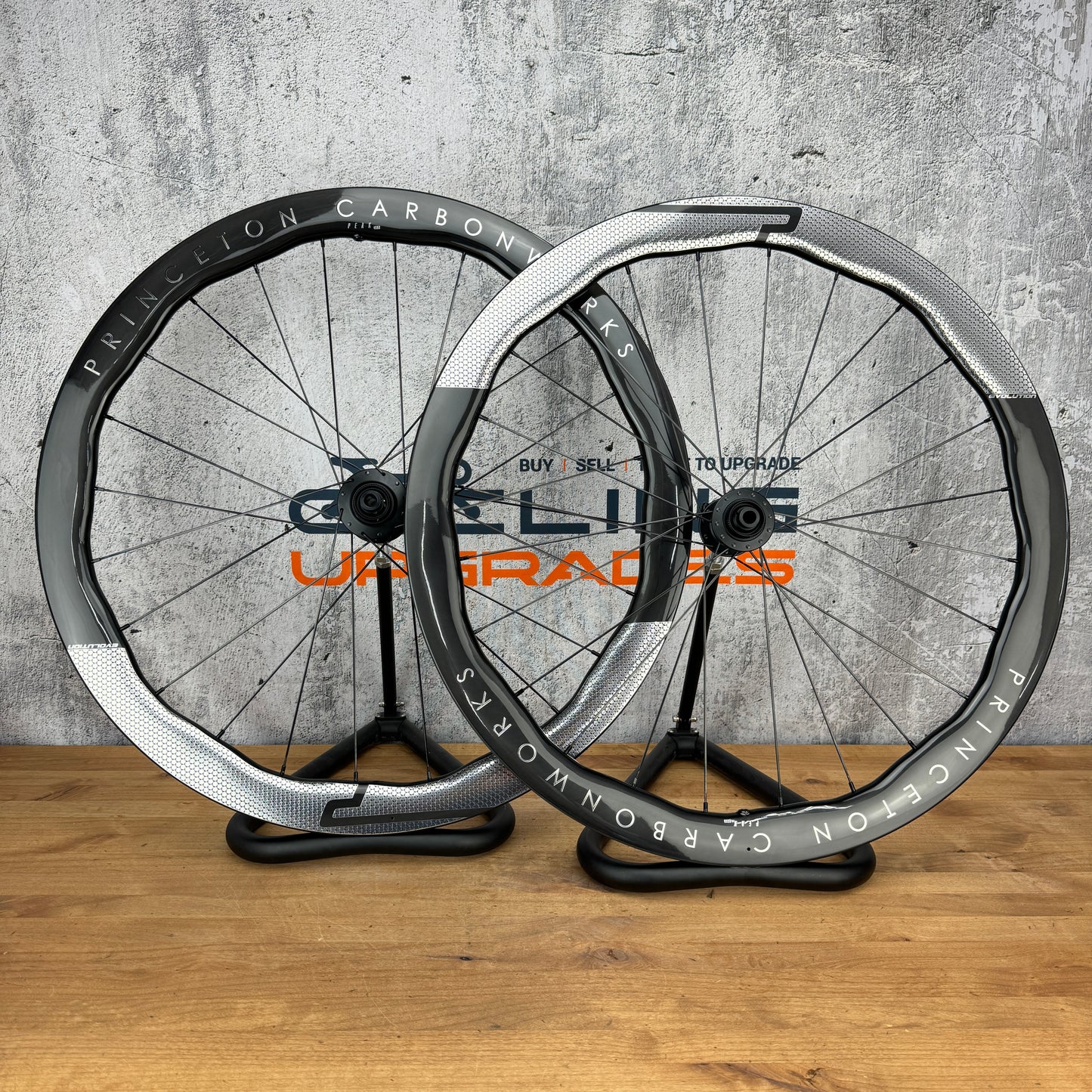 New! Princeton CarbonWorks Peak 4550 EVO Chrome Tactic TR02 Disc Brake Wheelset