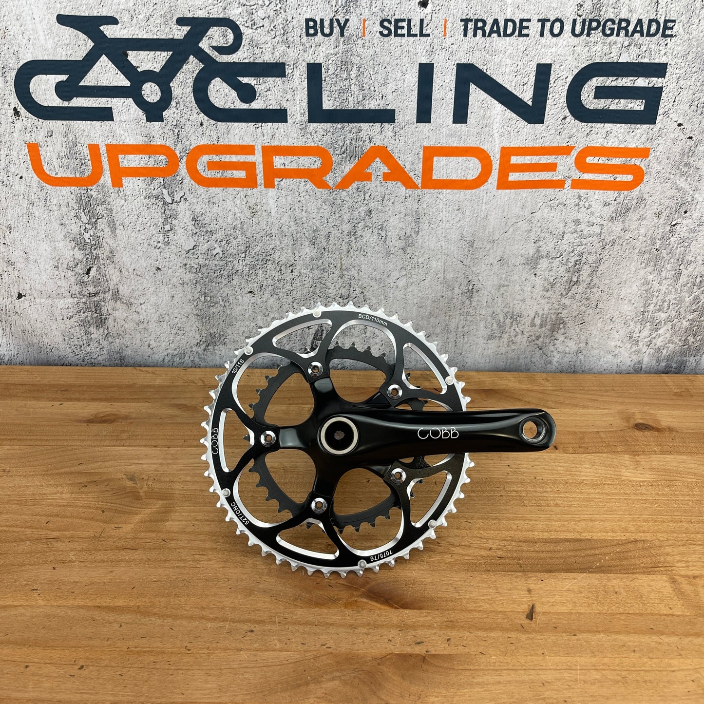 Low Mile! Cobb Alloy 110BCD 52/36t 10/11-Speed 145mm Crankset GXP Spindle