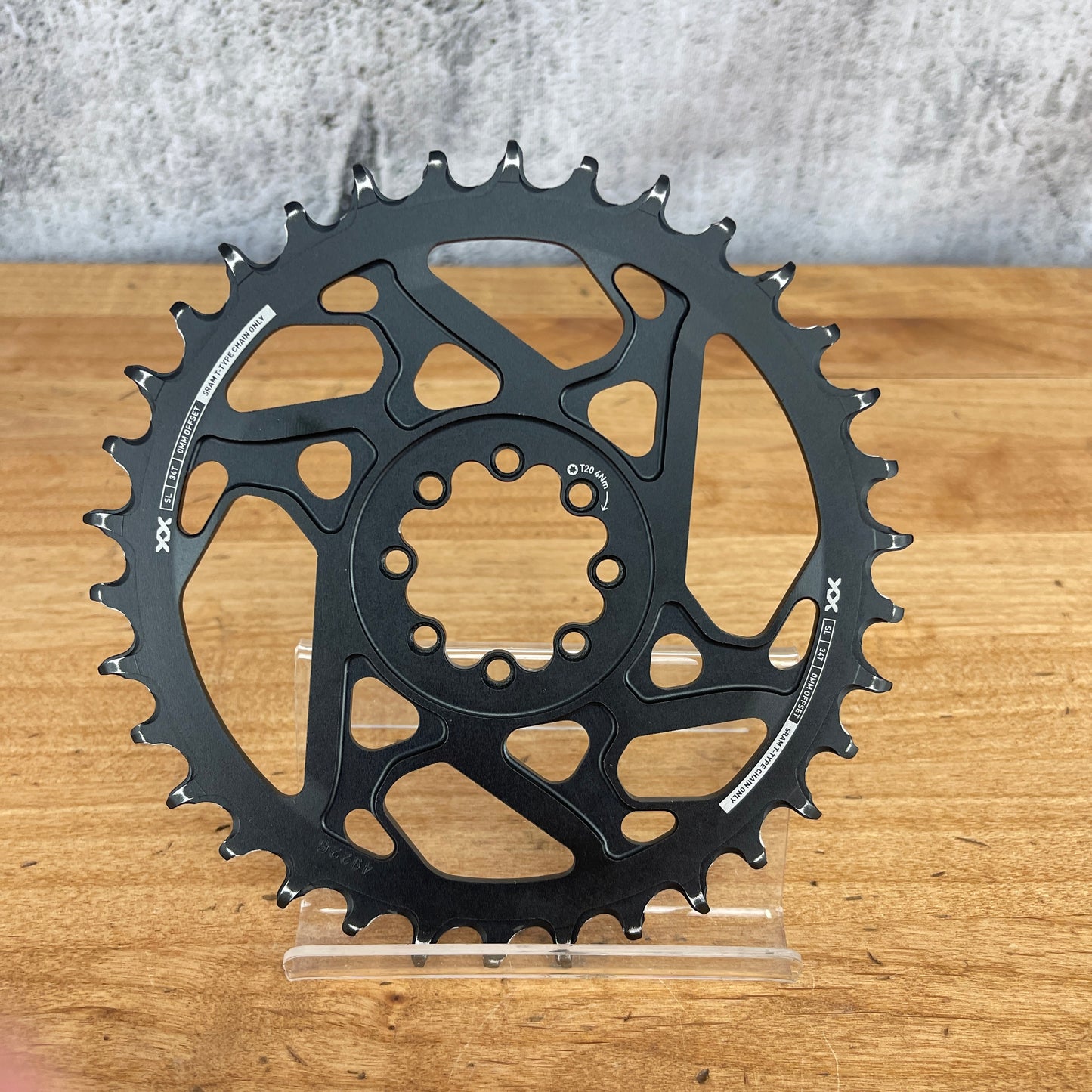 Low Mile! SRAM XX SL T-Type Eagle 34t 8-Bolt Direct-Mount Chainrings