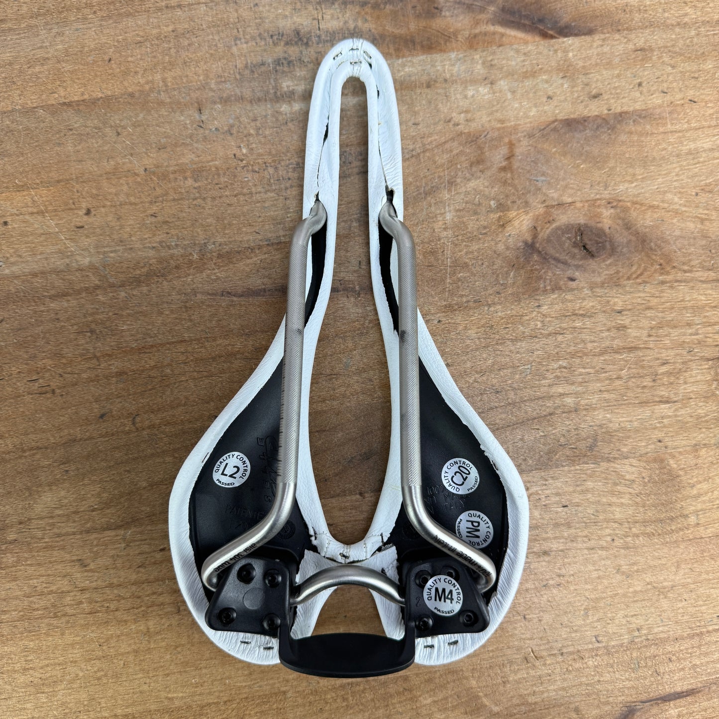 Selle SMP F20C s.i. White 135mm 7x7mm Steel Rails Bike Saddle 208g