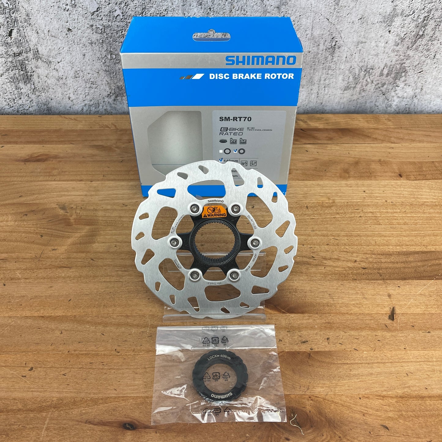 New! Single Shimano SM-RT70-SS 140mm Center-Lock Disc Brake Rotor 120g