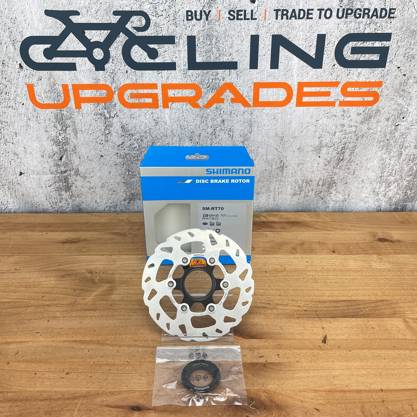 New! Single Shimano SM-RT70-SS 140mm Center-Lock Disc Brake Rotor 120g