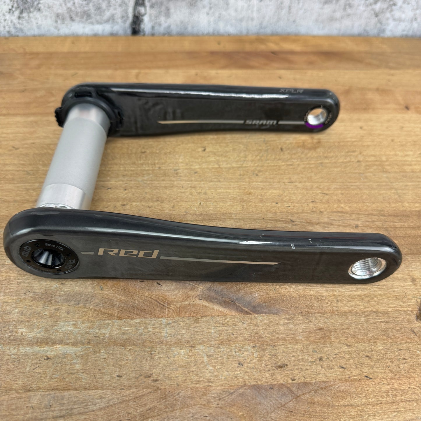 SRAM Red AXS XPLR E1 170mm Carbon 8-Bolt Crankset Crank Arms DUB Wide 311g