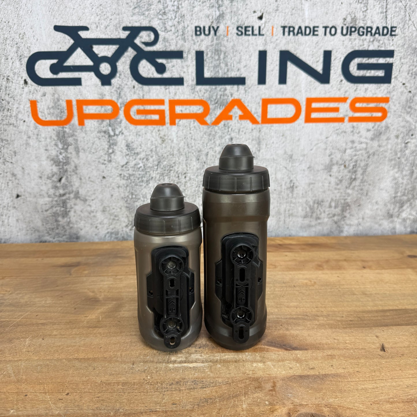 Fidlock Twist Bottle 590/450ml 20/15oz Pair Bike Water Bottles w/ Mounts 262g