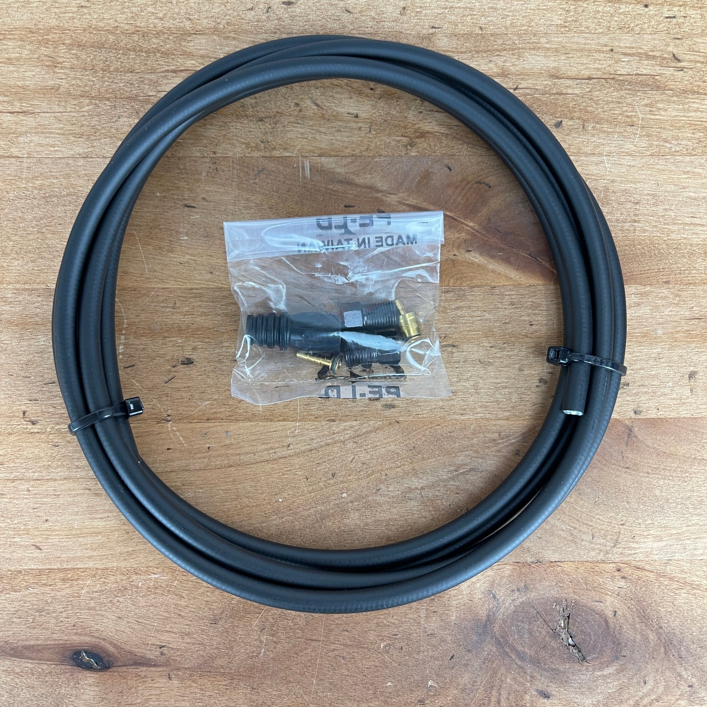 New! Tektro 2000mm x 5.5mm Hydraulic Disc Brake Line Hose + Fittings Kit