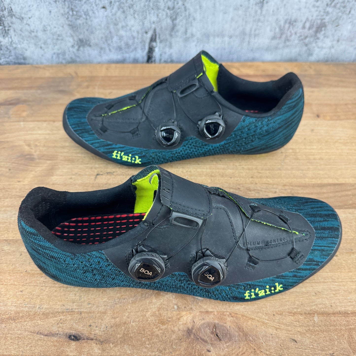 Worn Once! Fizik R1 Infinito Carbon Petrol Blue 43 EU BOA Road Cycling Shoes