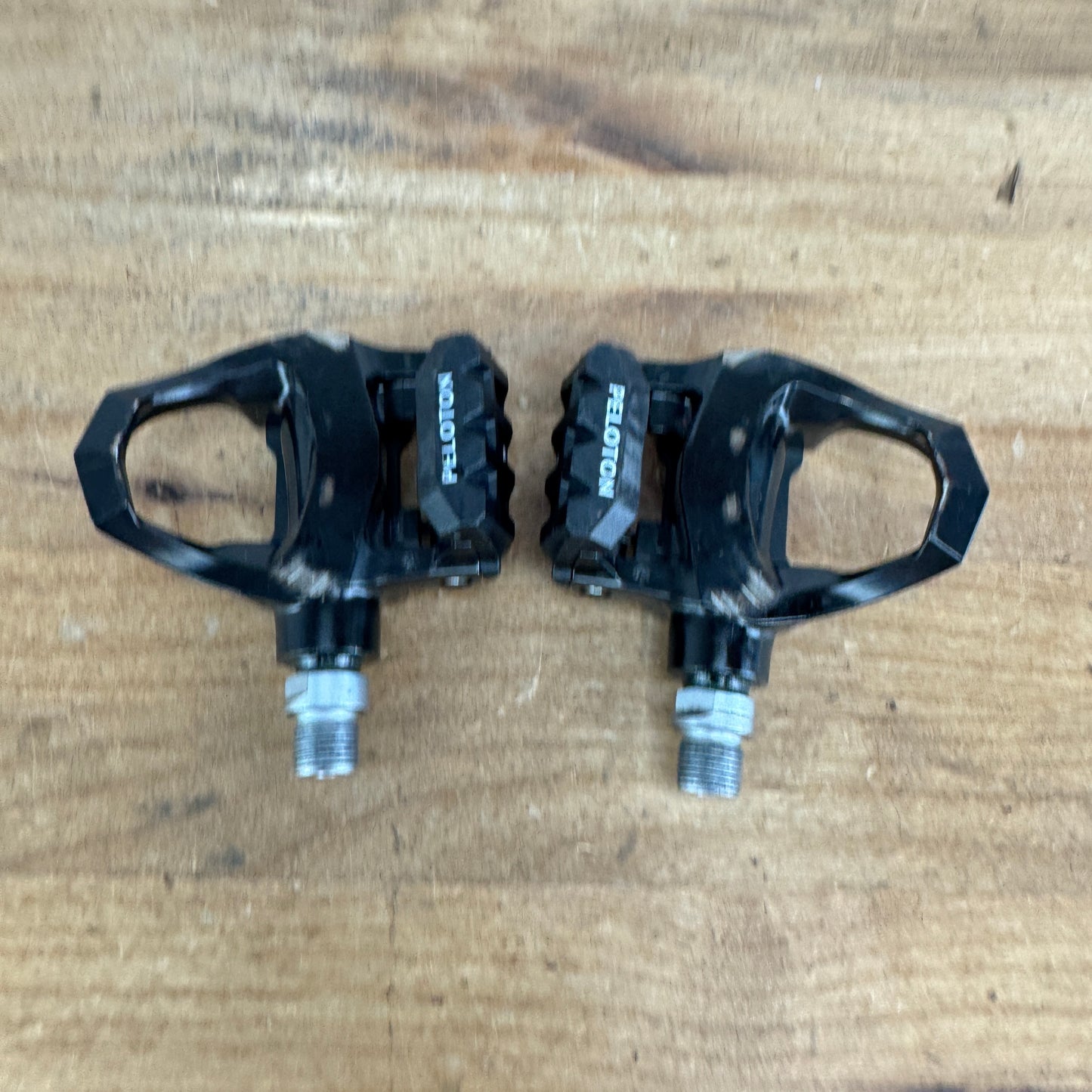 Peloton Stainless Steel Spindle Clipless Bike Pedals 470g