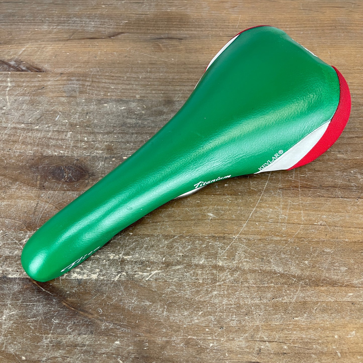 1987 Selle Italia Flite Kevlar 7x7mm Titanium Rails 138mm Road Bike Saddle