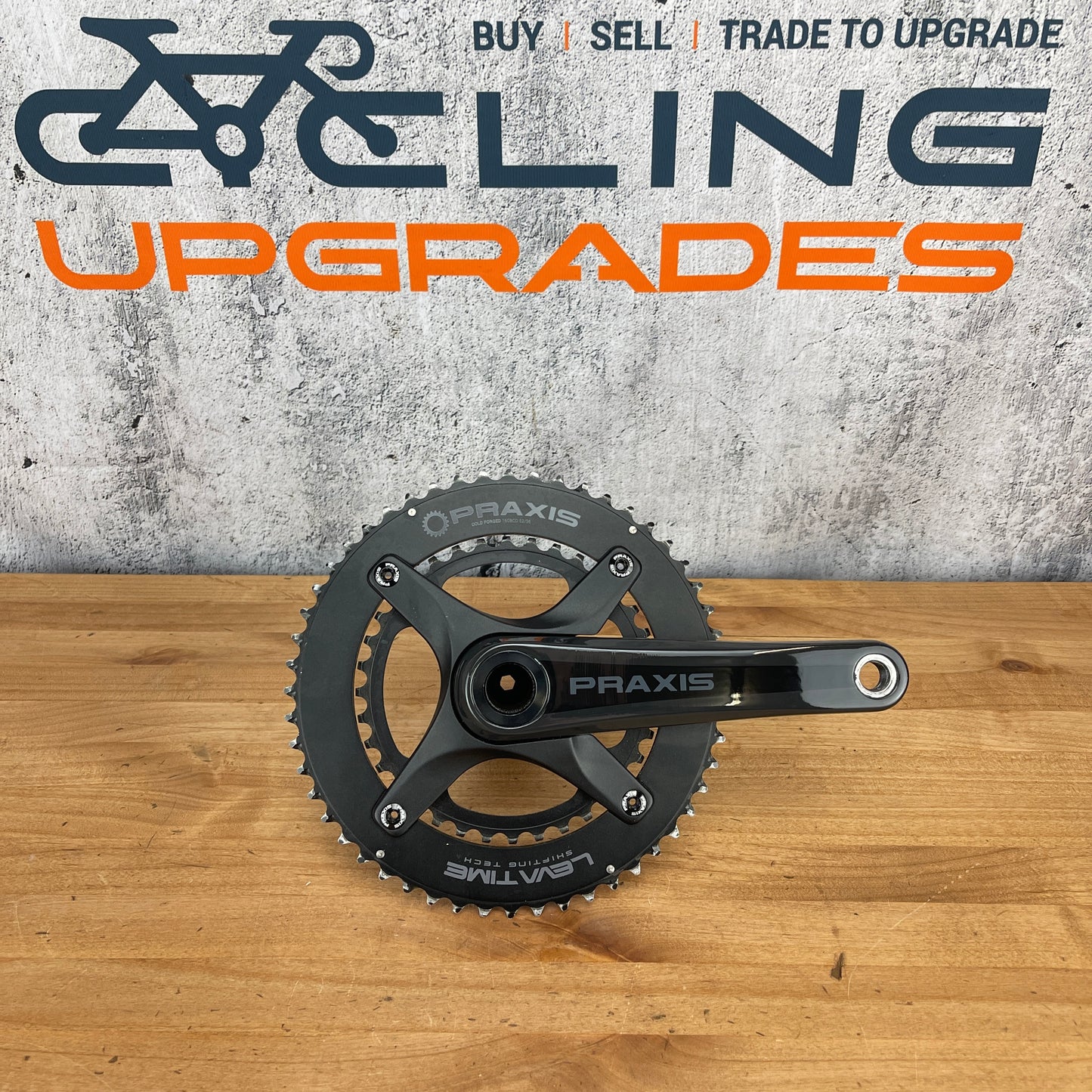 PraxisWorks Zayante M30 170mm 52/36t 4-Bolt Bike Carbon Crankset 695g