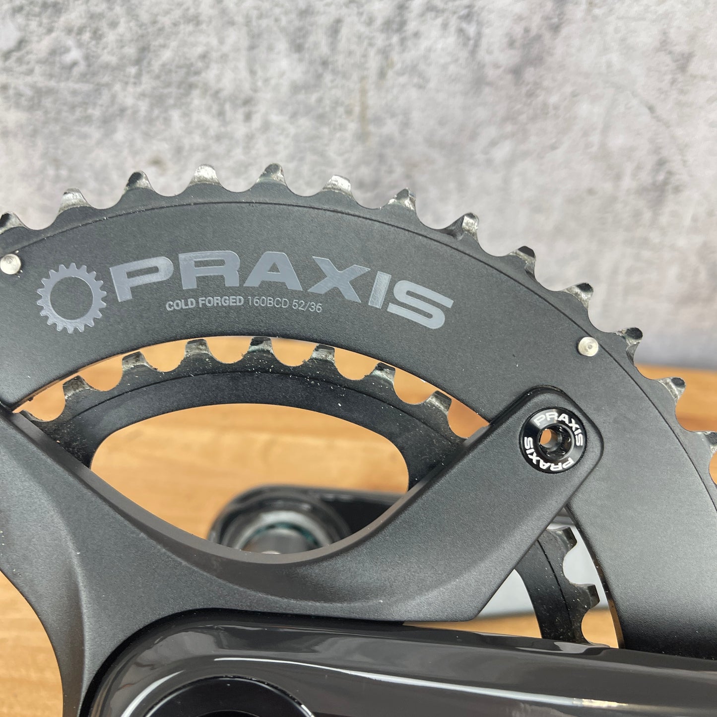PraxisWorks Zayante M30 170mm 52/36t 4-Bolt Bike Carbon Crankset 695g