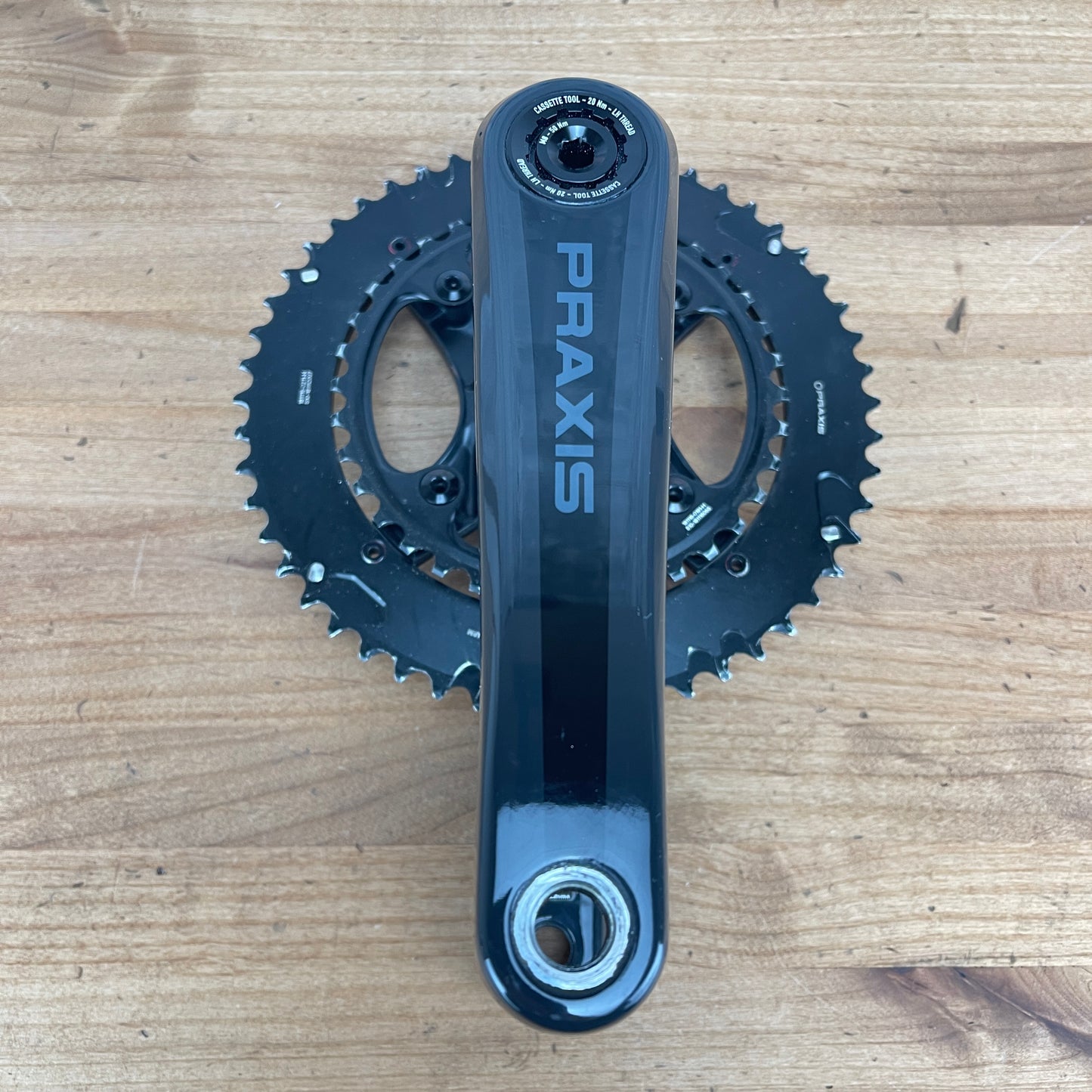 PraxisWorks Zayante M30 170mm 52/36t 4-Bolt Bike Carbon Crankset 695g