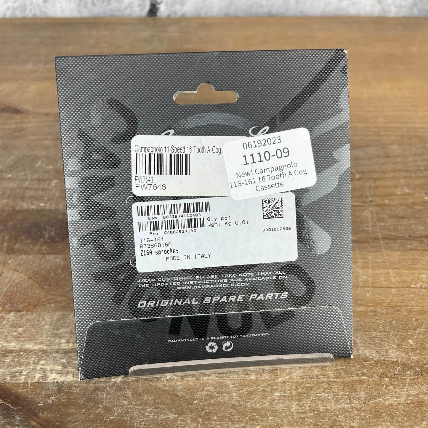 New! Campagnolo 11S-161 16 Tooth A Cog 11-Speed