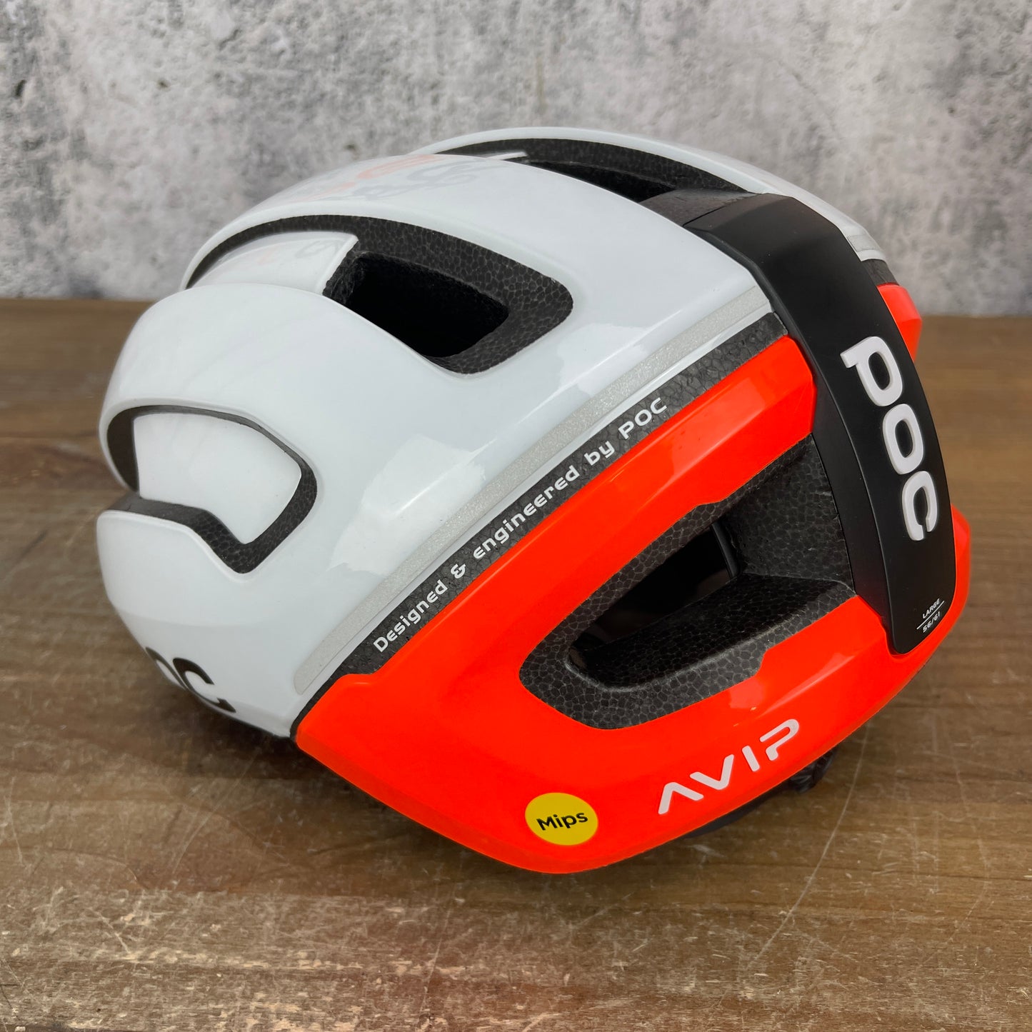 Worn Once! POC Omne Air Mips Large White Cycling Helmet 380g