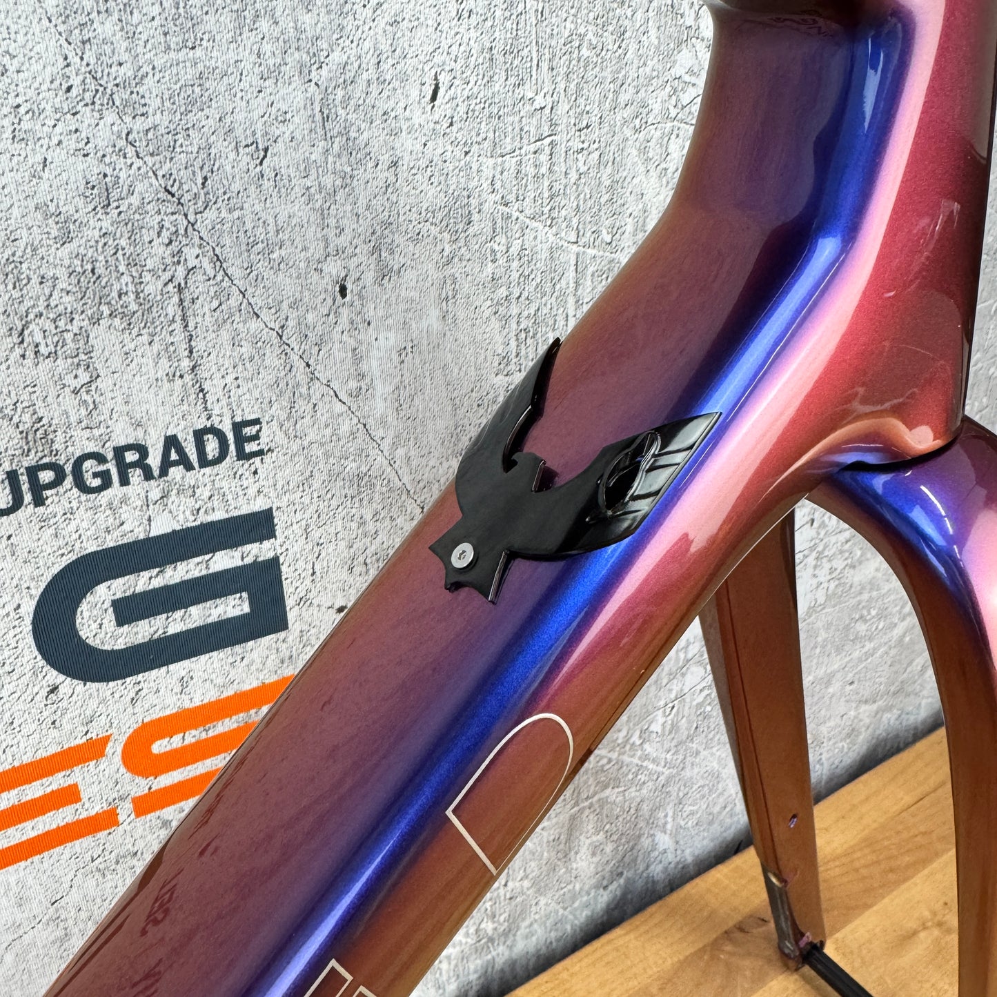 New! 2024 Allied Able Medium Harlequin Blue-Red Carbon Gravel Frame MSRP $4000