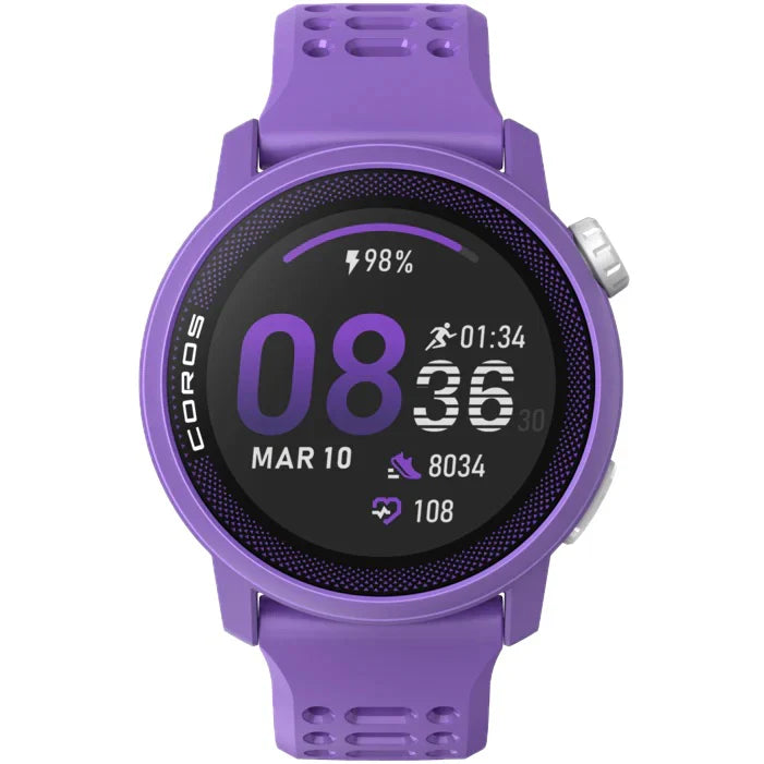 New! Coros Pace 3 GPS Sport Watch Violet Silicone Band 39g