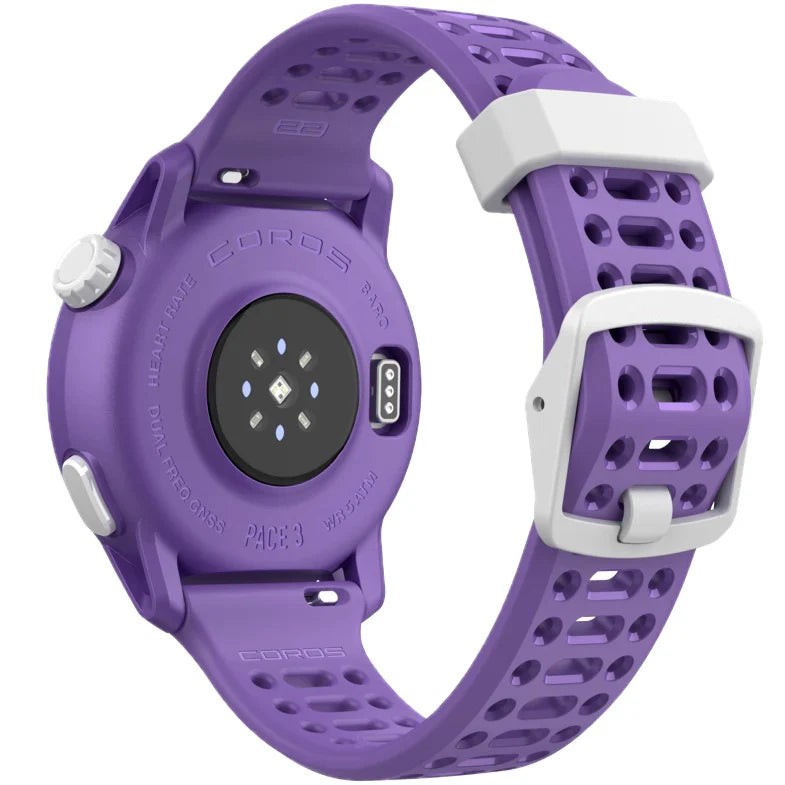New! Coros Pace 3 GPS Sport Watch Violet Silicone Band 39g