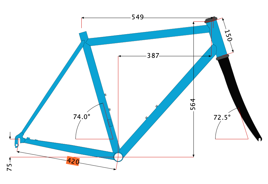 2022 Alchemy Atlas All Road 55cm Carbon Disc Frameset 700c Gravel Adventure