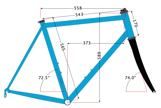 Hampsten Cycles Road 56cm Rim Brake Carbon Frameset 700c New Enve Fork 1718g