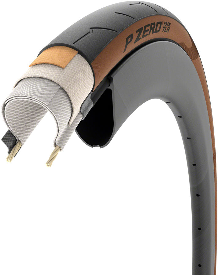 New! Single Pirelli P Zero Race Classic Tan 700c x 28mm Tubeless Road Bike Tire