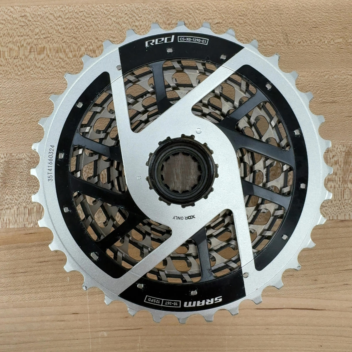 Light Use! SRAM Red AXS XG-1290 10-36t E1 Silver 12-Speed Bike Cassette 232g