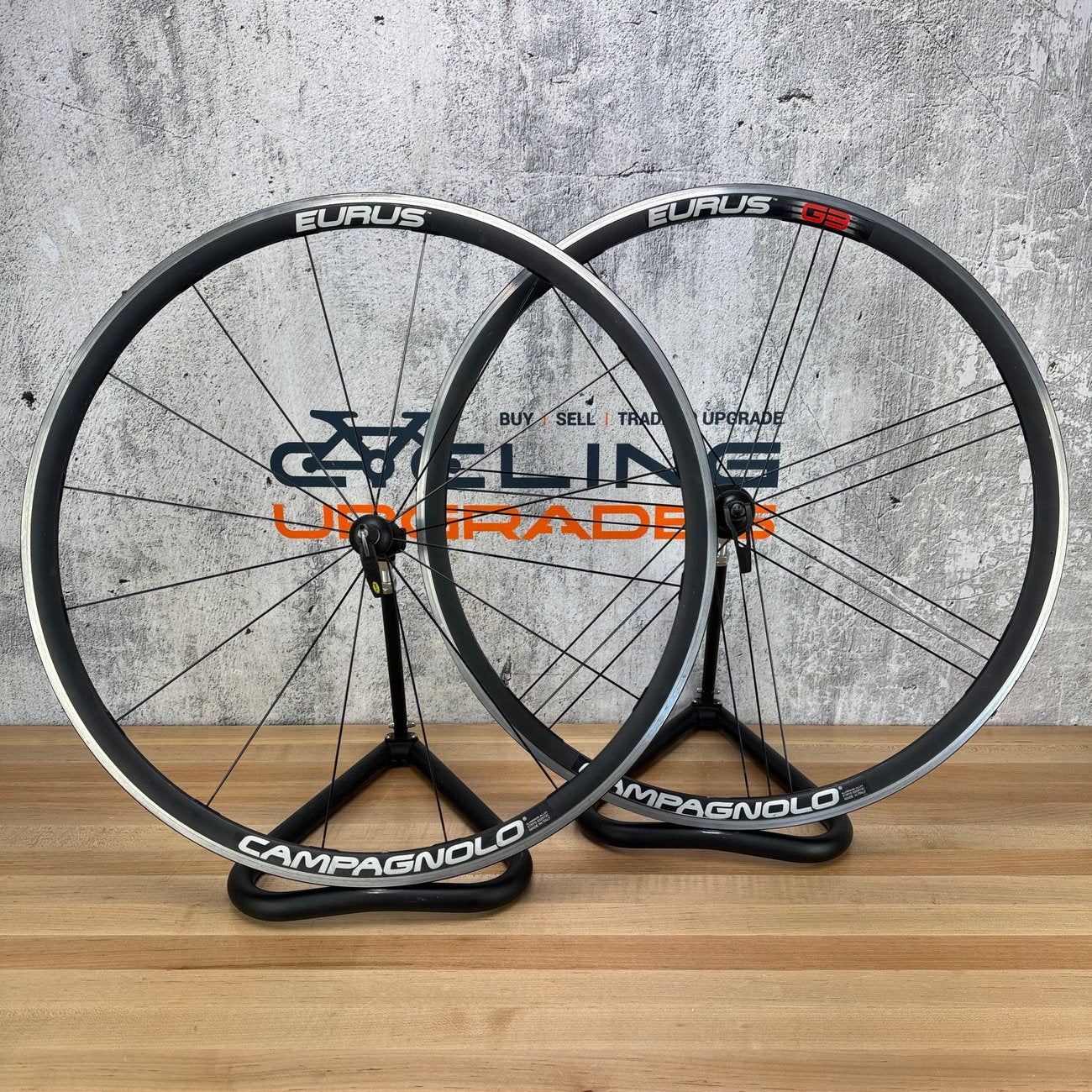 Campagnolo Eurus G3 Alloy Clincher Bike Wheelset 700c Rim Brake