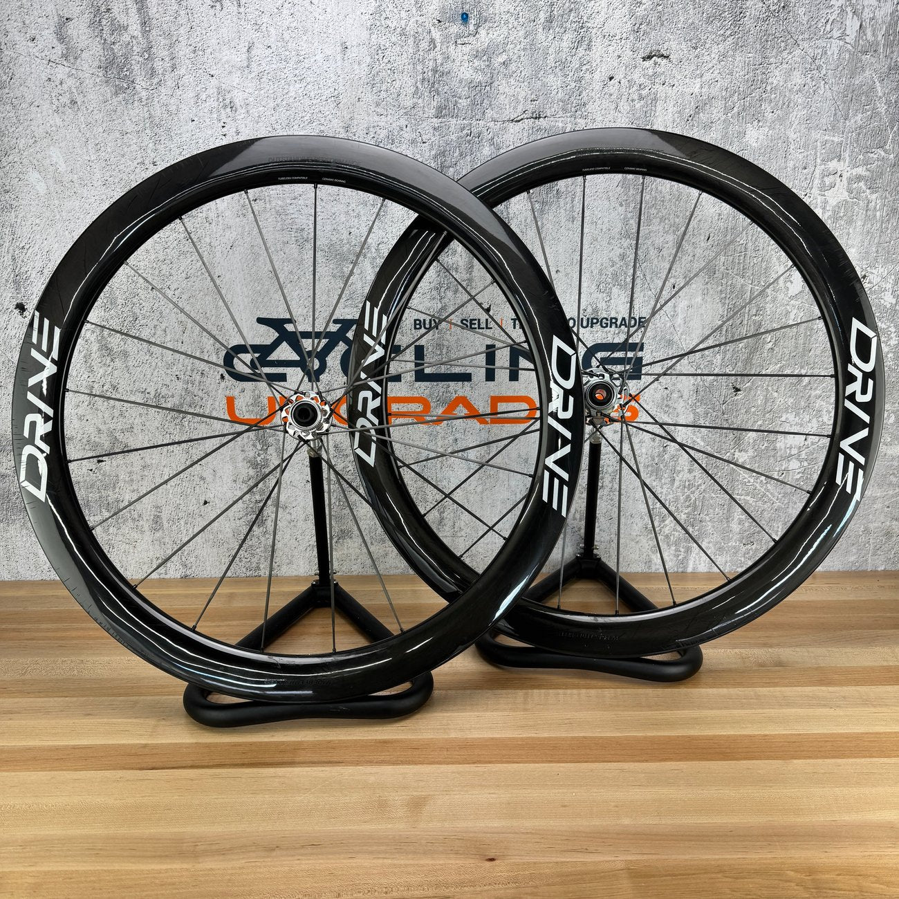 Elite Wheels Drive 50D Carbon Tubeless Disc Brake Wheelset 700c