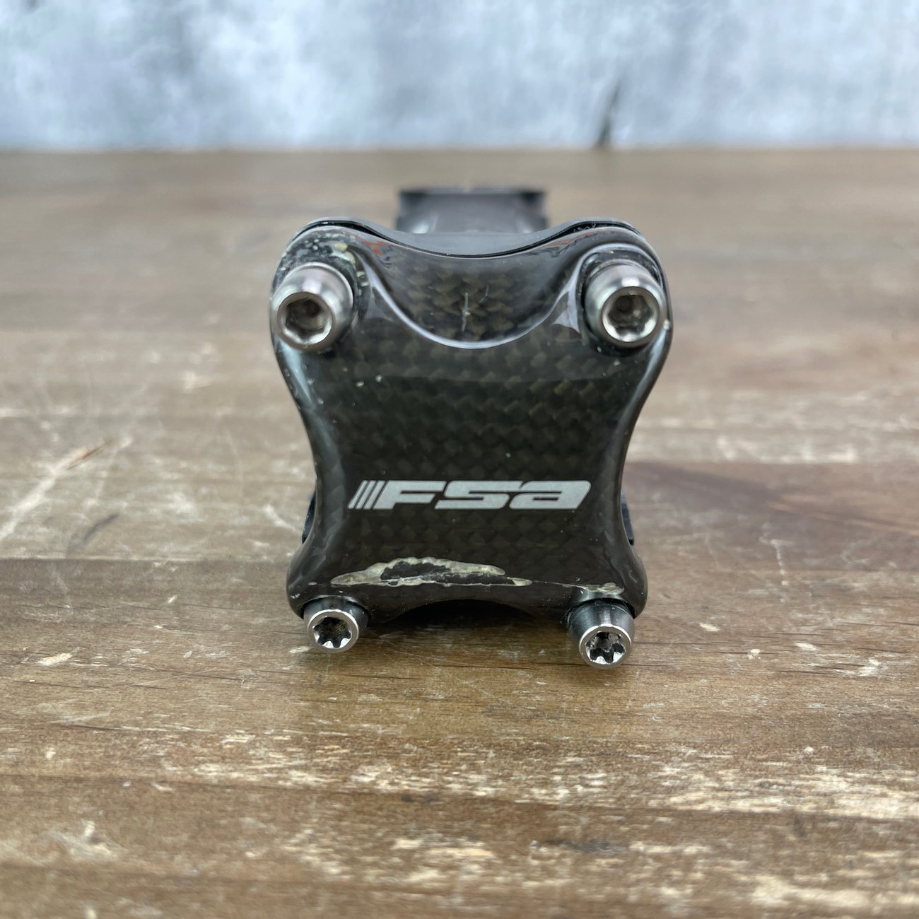 FSA OS 115 110mm ±6 Degree 31.8mm x 1 1/8" Road Bike Alloy Stem Carbon Faceplate