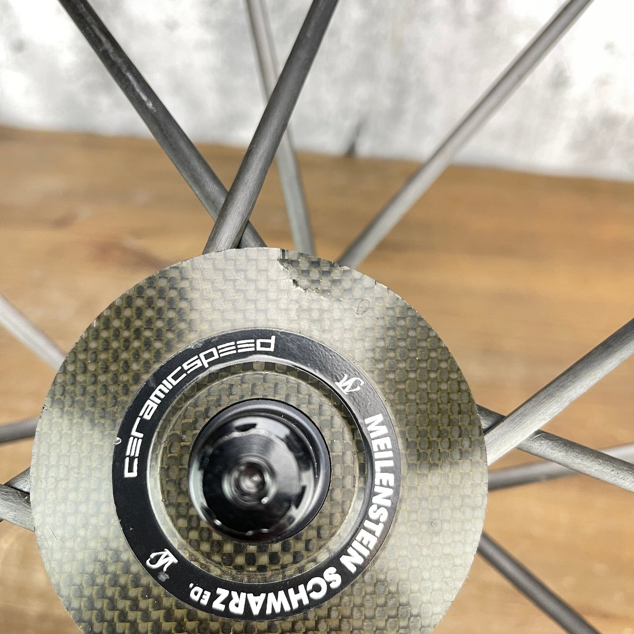 Lightweight Meilenstein Schwarz Ed 48mm Carbon Tubular Wheelset 700c 1100g