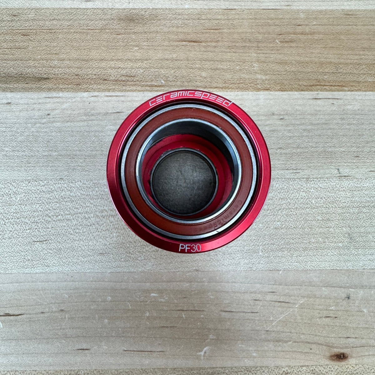 Low Mile! Ceramicspeed PF30 for 30mm Spindle Red Bike Bottom Bracket 94g