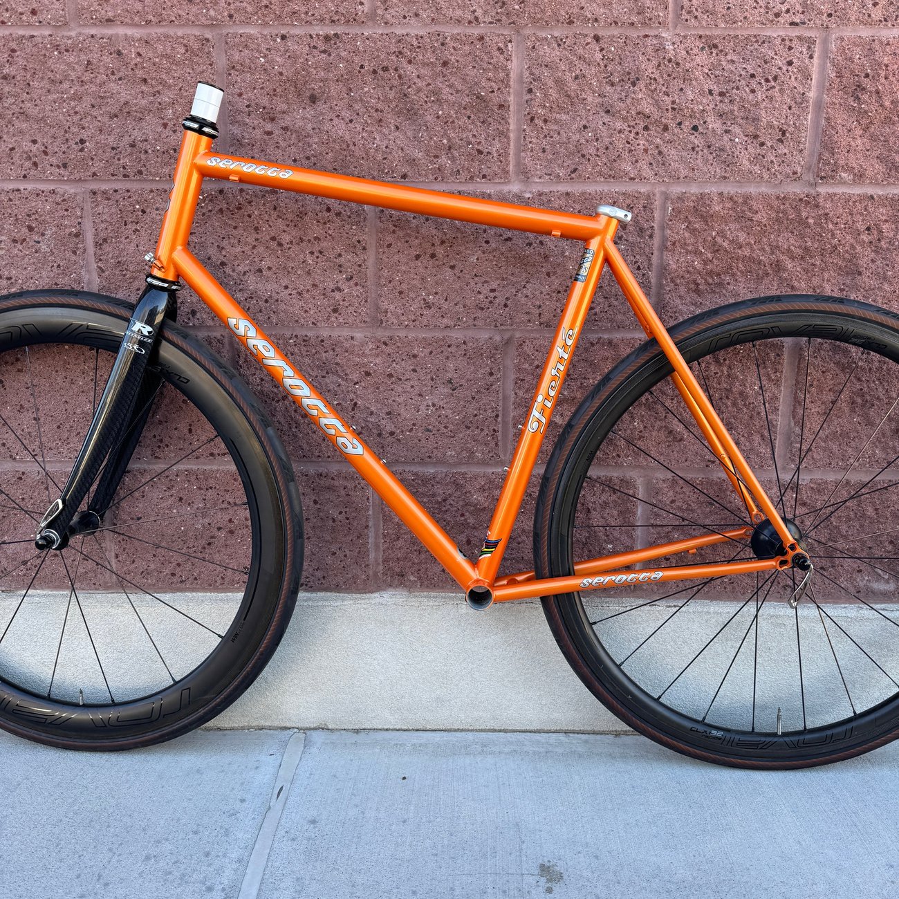 Serotta Fierte 58cm Rim Brake Columbus Steel Frameset 700c Reynolds Carbon Fork