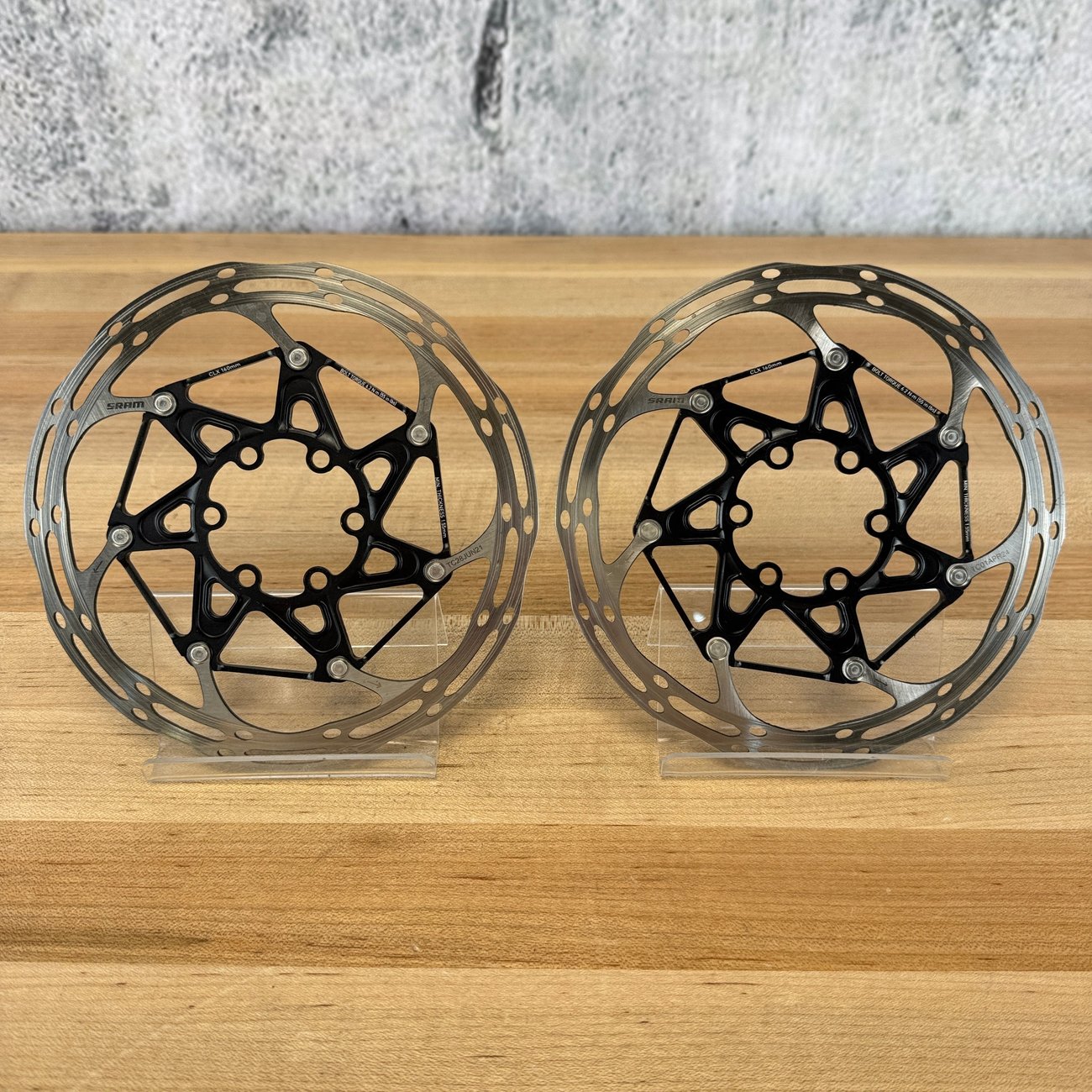 Low Mile! SRAM Centerline CLX 6-Bolt 160mm Disc Brake Rotors Set