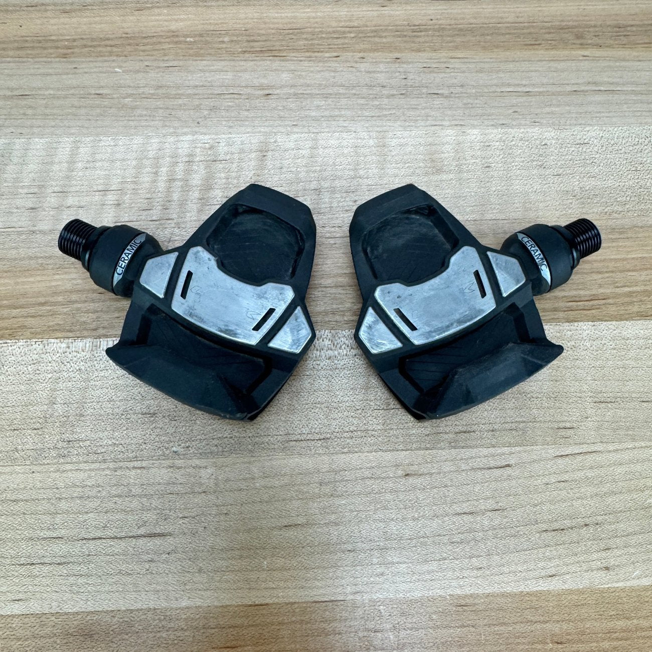 Low Mile! Look Keo Blade Carbon Ceramic Titanium Spindles Clipless Bike Pedals