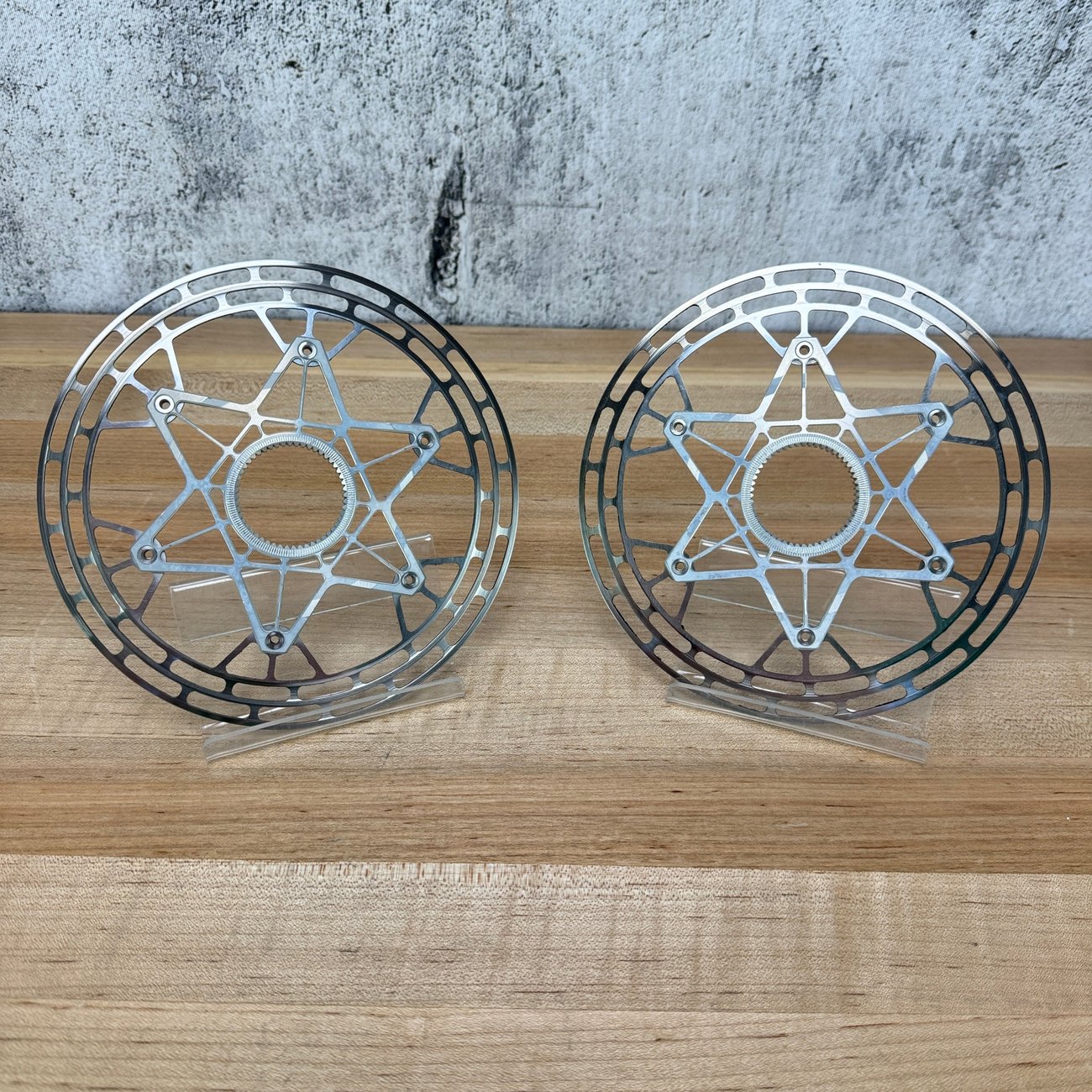 Low Mile! Pair KCNC Nordit CL 160mm Centerlock Silver Disc Brake 