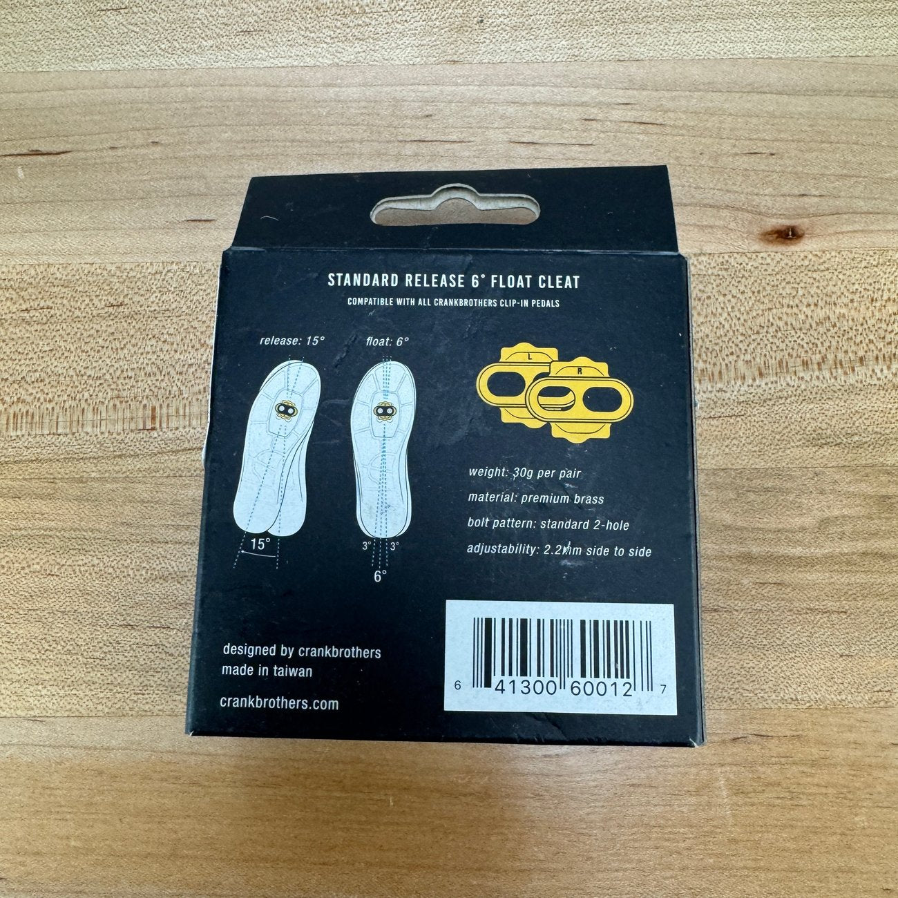 New! Crankbrothers Standard Release 6º Float Pedal Cleat Kit