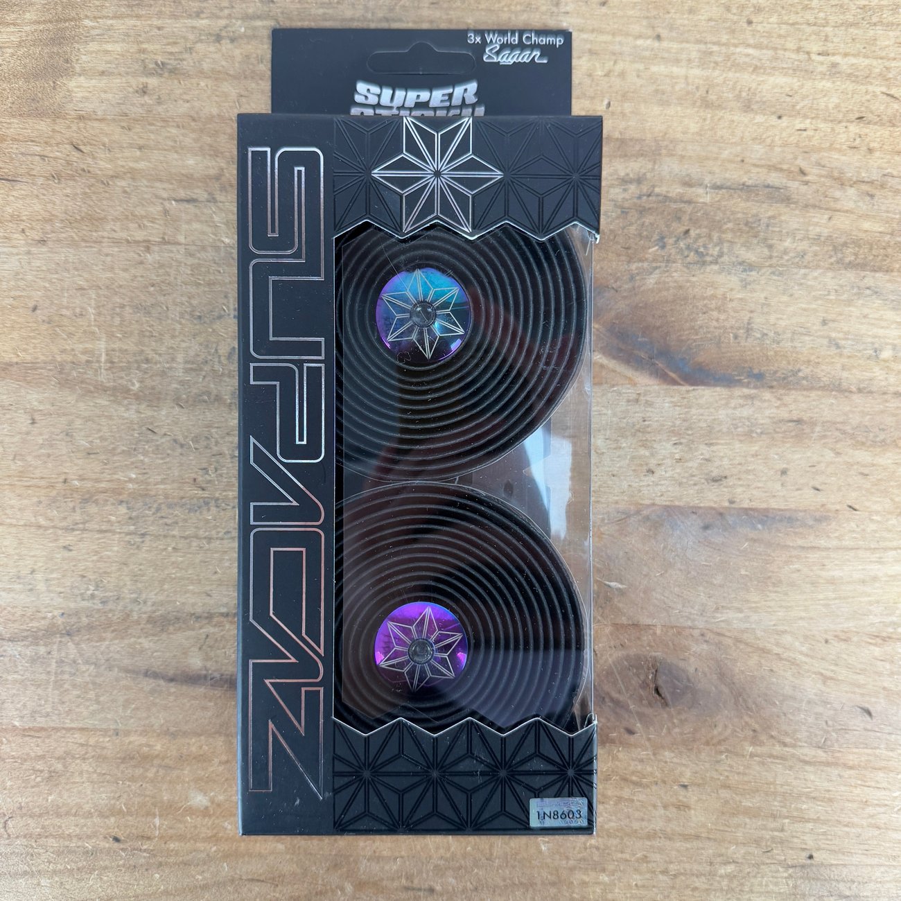 New! Supacaz Super Sticky Kush Star Fade Oil Slick Handlebar Bar