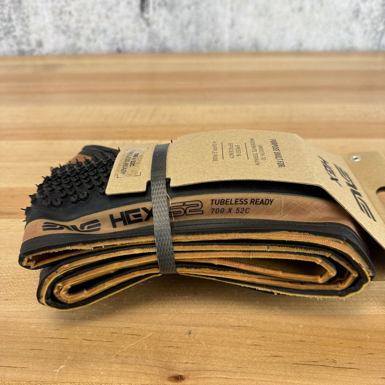 New! Enve HEX Gravel 700c Tubeless Tan/Black Bike Tire