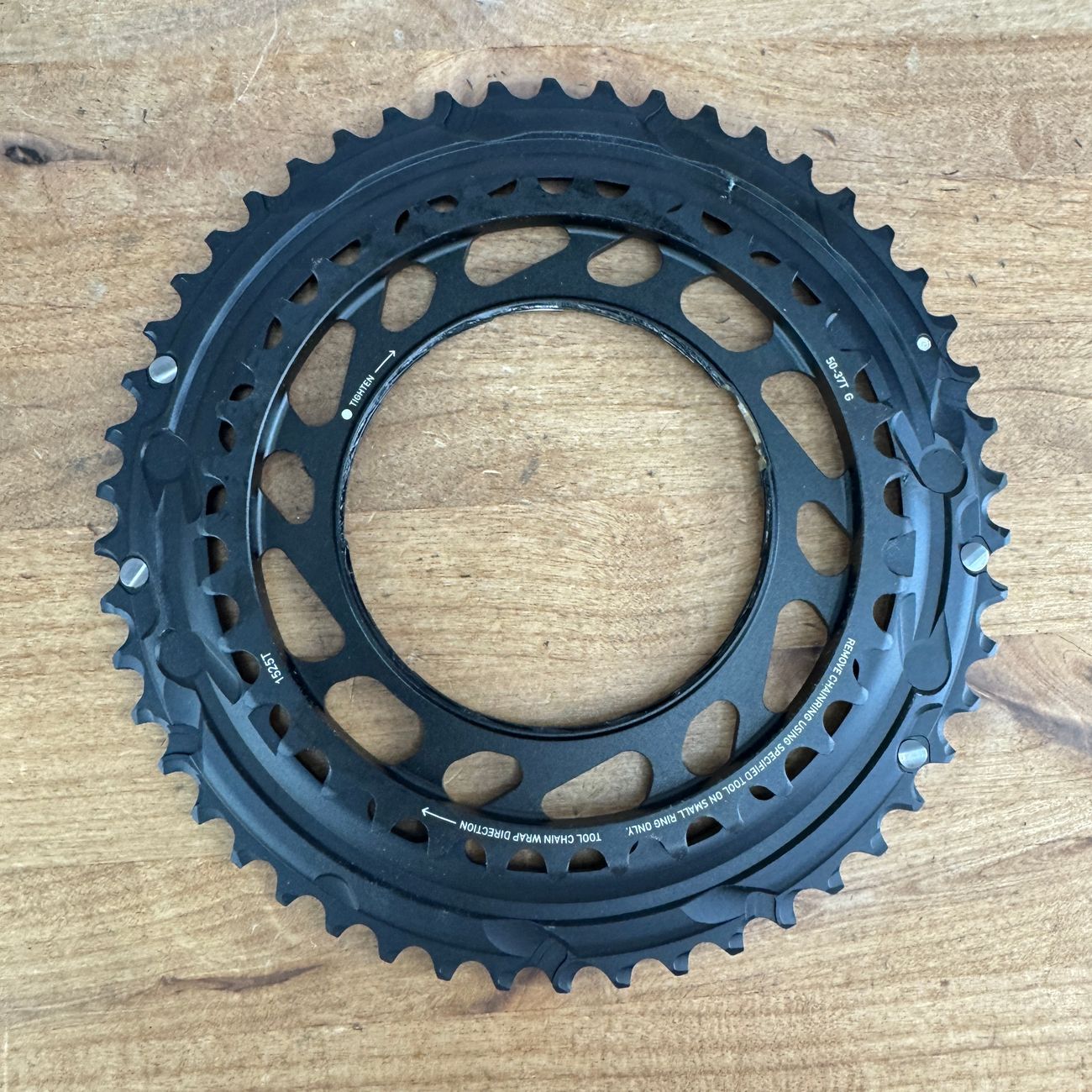 New! SRAM Force AXS E1 50/37t 12-Speed Thread-Mount Chainring Set 186g