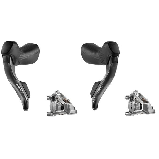 New! SRAM Red eTap AXS HRD E1 12-Speed Shifters & Flat-Mount Disc Brake Calipers