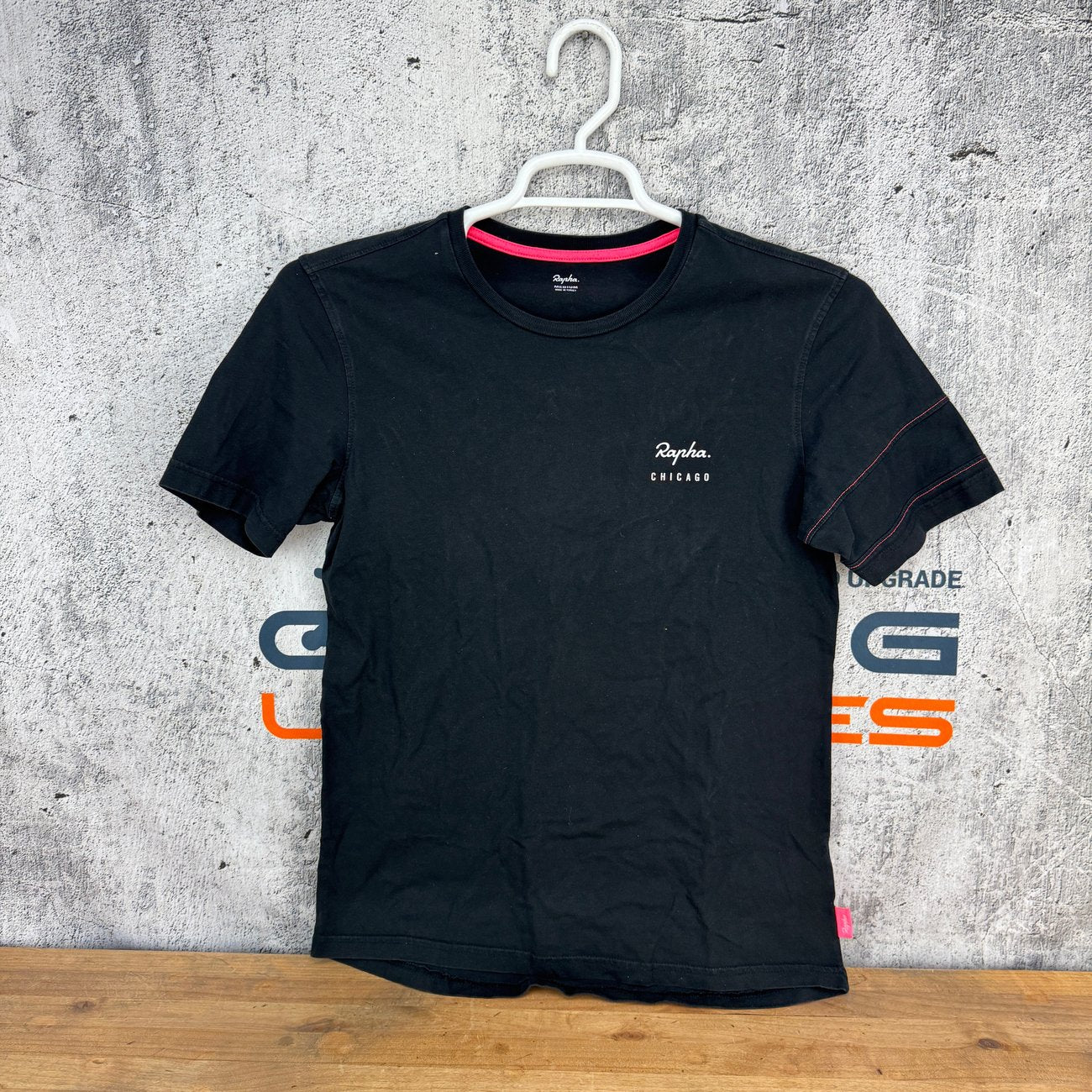 Worn Once! Rapha Chicago Clubhouse Men's Medium Black Short Sleeve