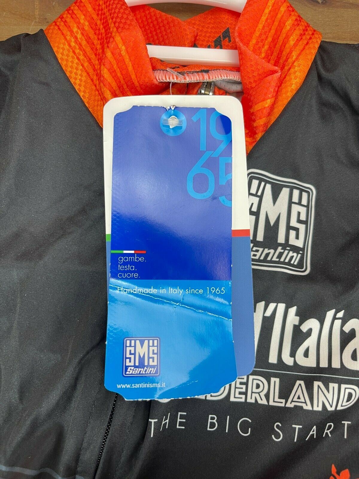 New! Sms Santini Giro D'Italia 2016 Large Mens Short Sleeve Cycling Jersey