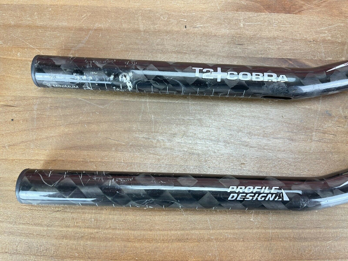 Profile Design T2+ Cobra Carbon Aerobar Extensions S-Bend 22.2mm – 