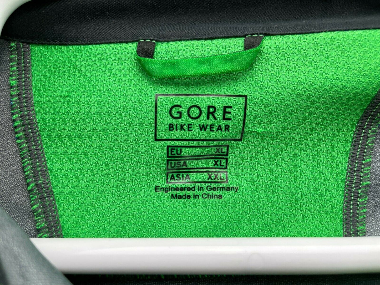 Gore Bike Wear Wind-Stopper Active Shell Green Cycle Jacket XL Cold Weather