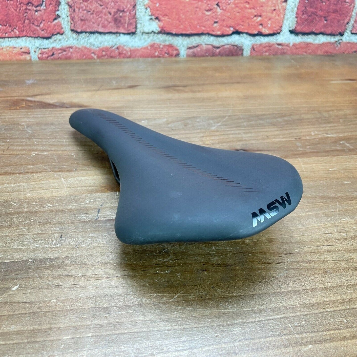 MSW Hustle Chromoly Rail 148mm Road Bike Saddle Black 247g