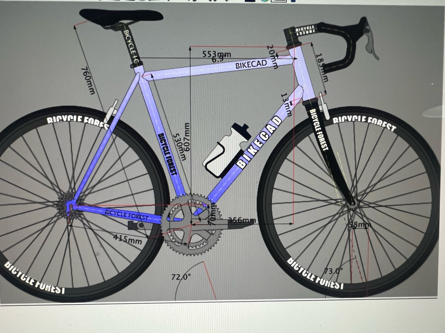 2019 Argonaut 55cm Rim Brake Road Bike Carbon Frameset 700c 1509g