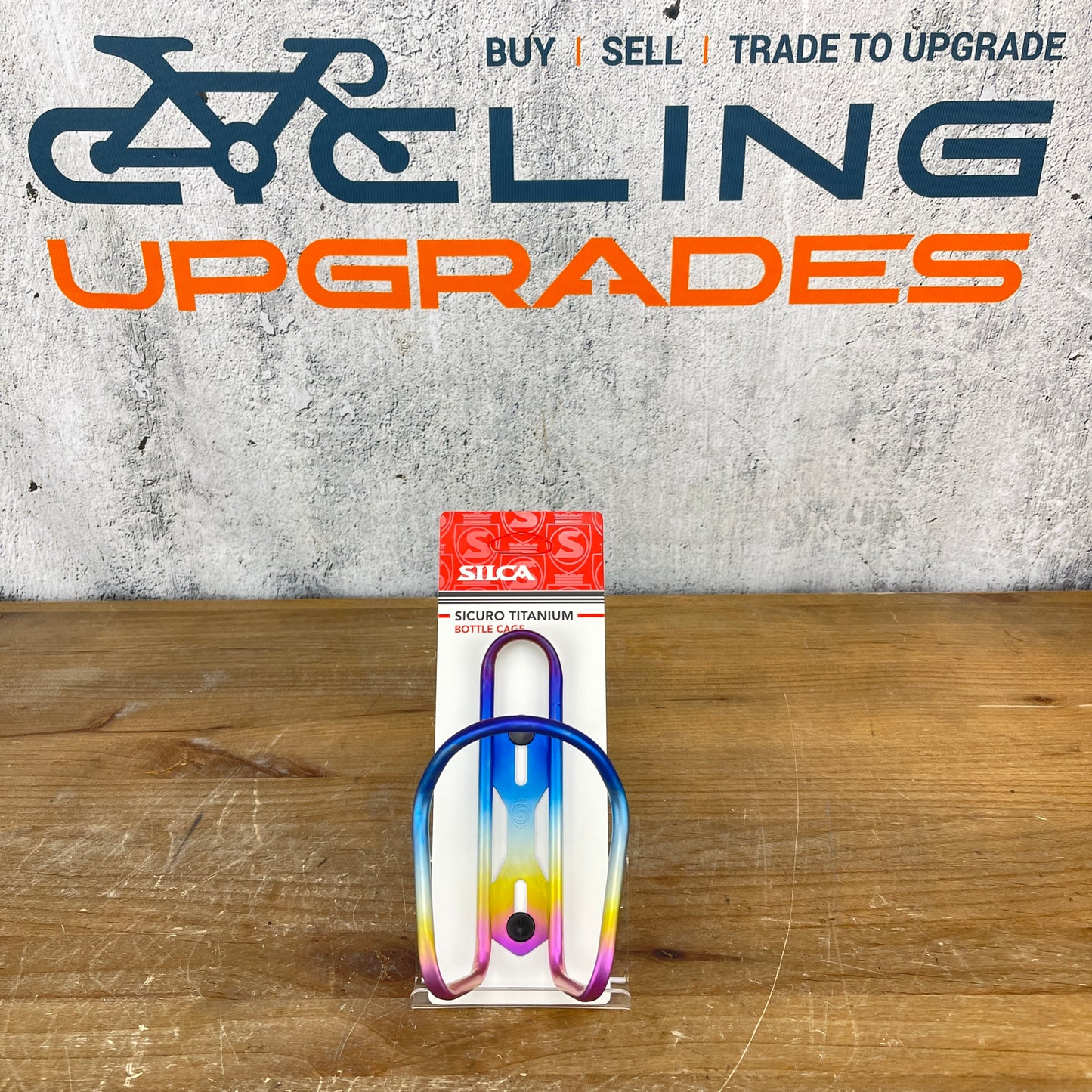 New! Silca Sicuro Titanium Water Bottle Cage Anodized Rainbow 30g