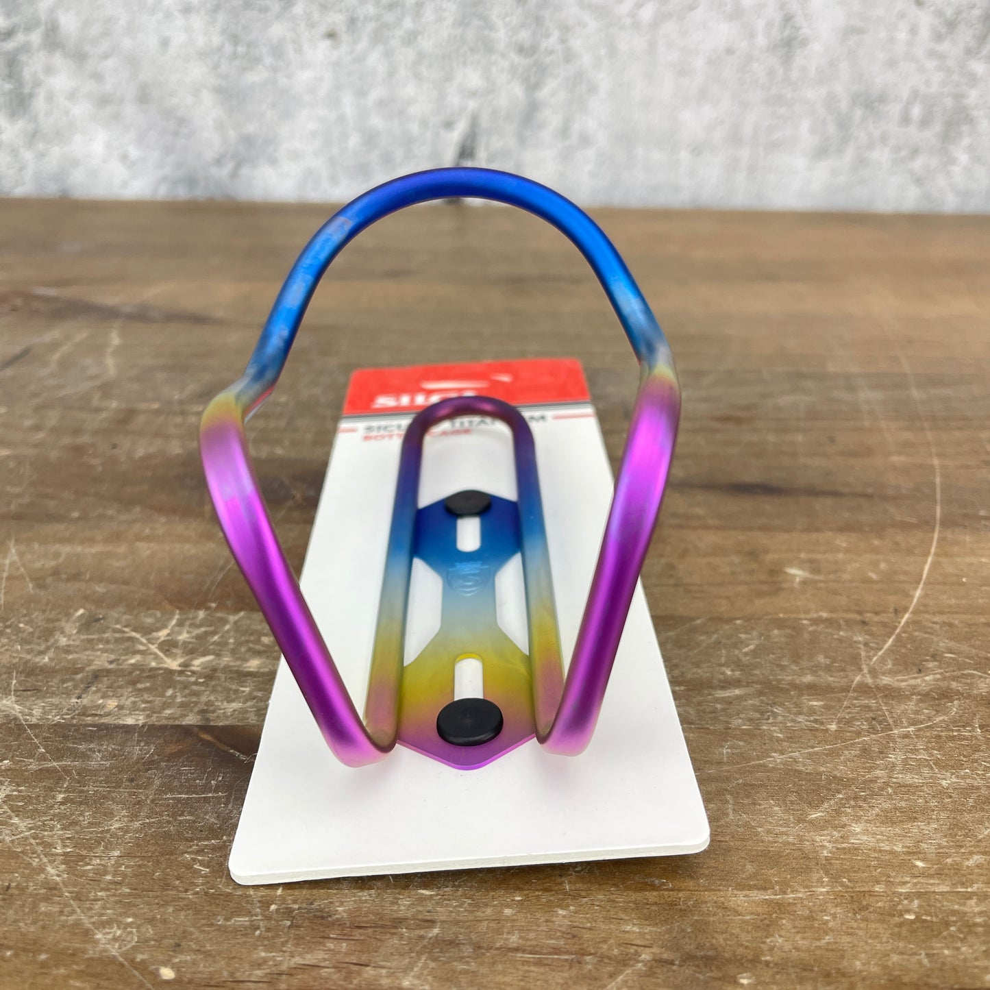 New! Silca Sicuro Titanium Water Bottle Cage Anodized Rainbow 30g