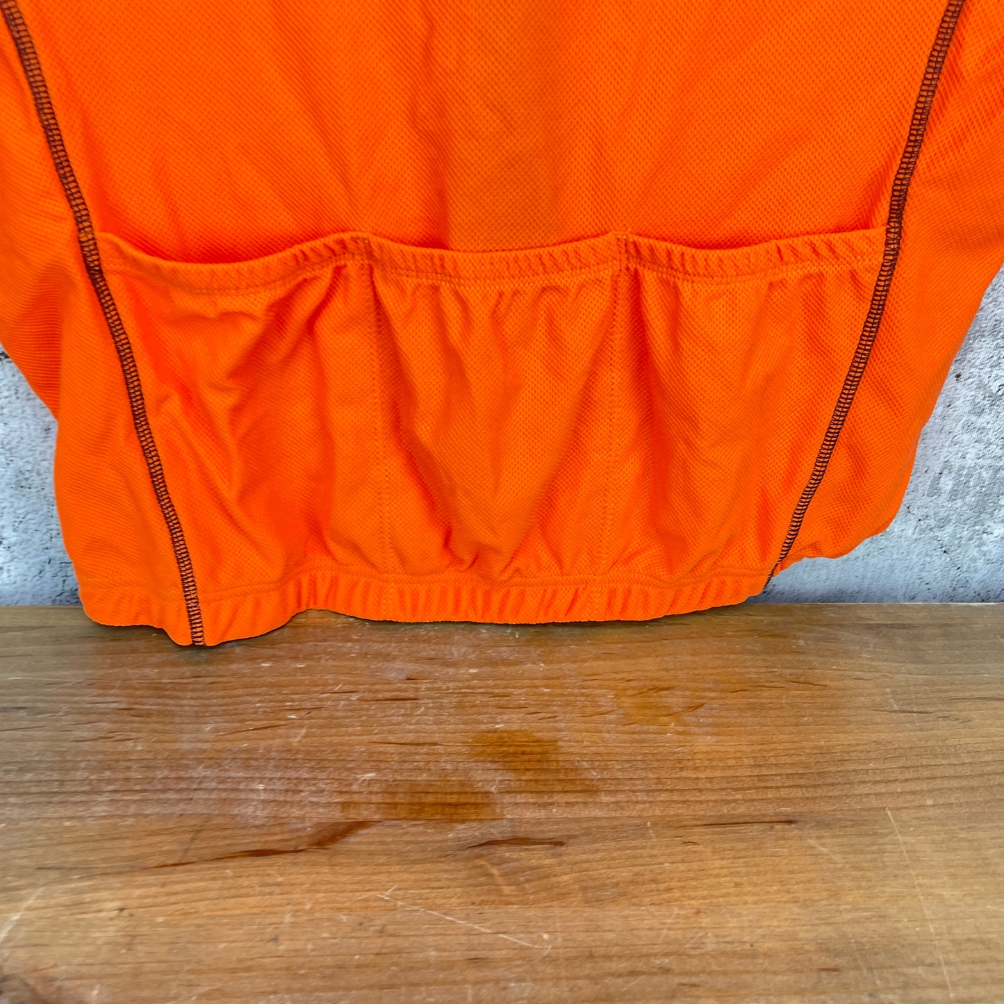 Campagnolo XL Men's Road Bike Orange Cycling Jersey Short Sleeve