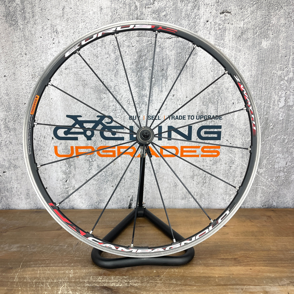Campagnolo Eurus 2-Way Fit Alloy Tubeless Front Wheel 700c Rim Brake – 
