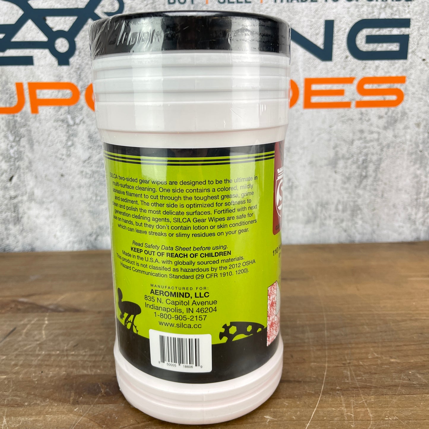 New! Silca Gear Wipes Canister 110 Hand + Surface Cleaning Wipes